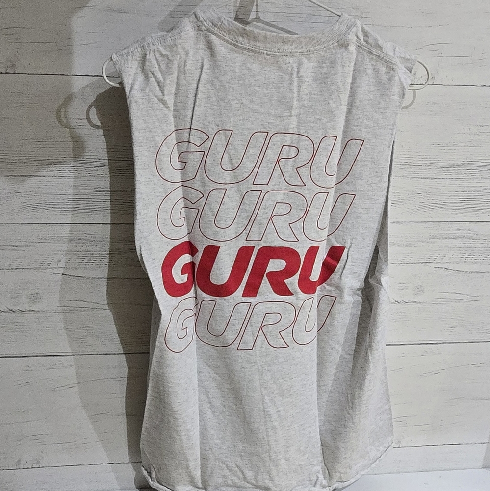 Gray and Red Graphic T-Shirt